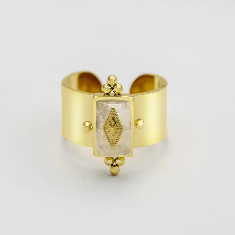 Creative Gold Plated Stainless Steel Rings