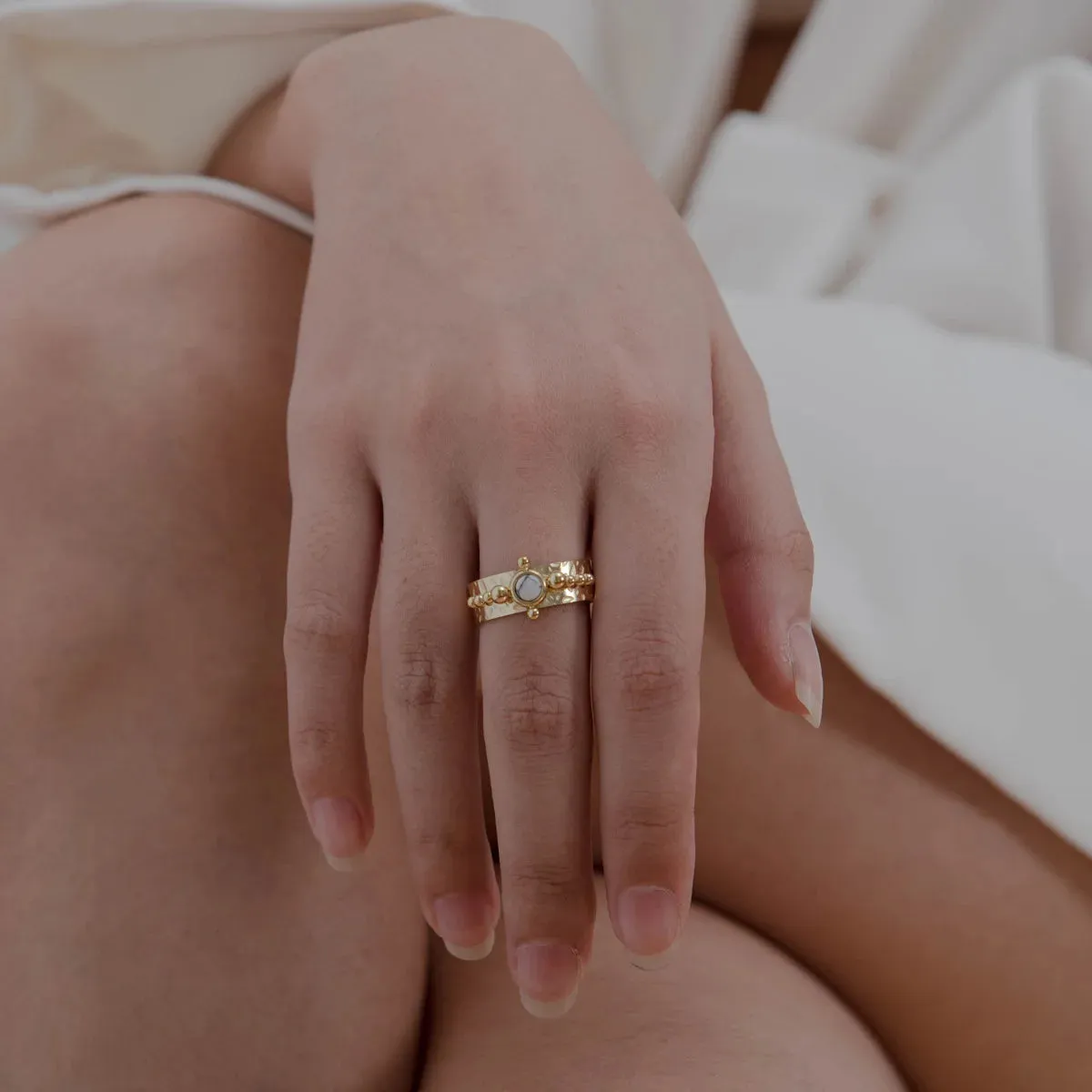 Creative Gold Plated Stainless Steel Rings
