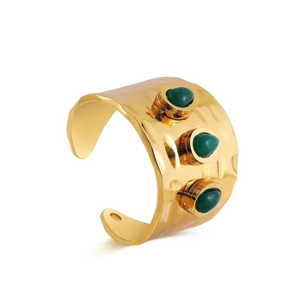 Creative Gold Plated Stainless Steel Rings