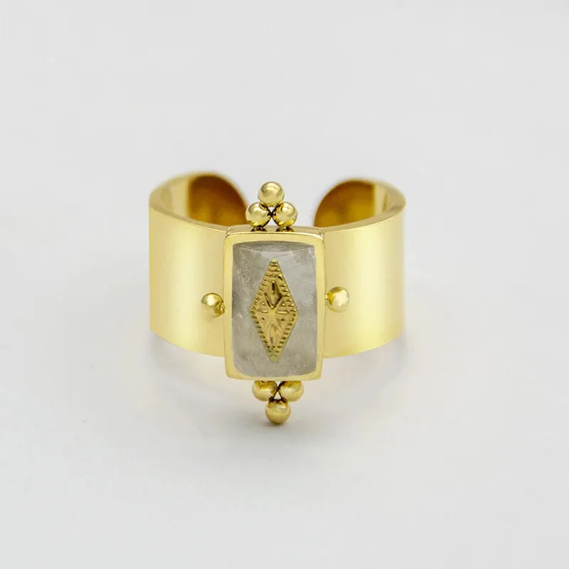 Creative Gold Plated Stainless Steel Rings
