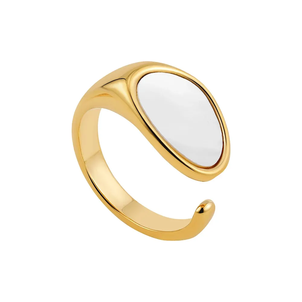Creative Gold Plated Stainless Steel Rings