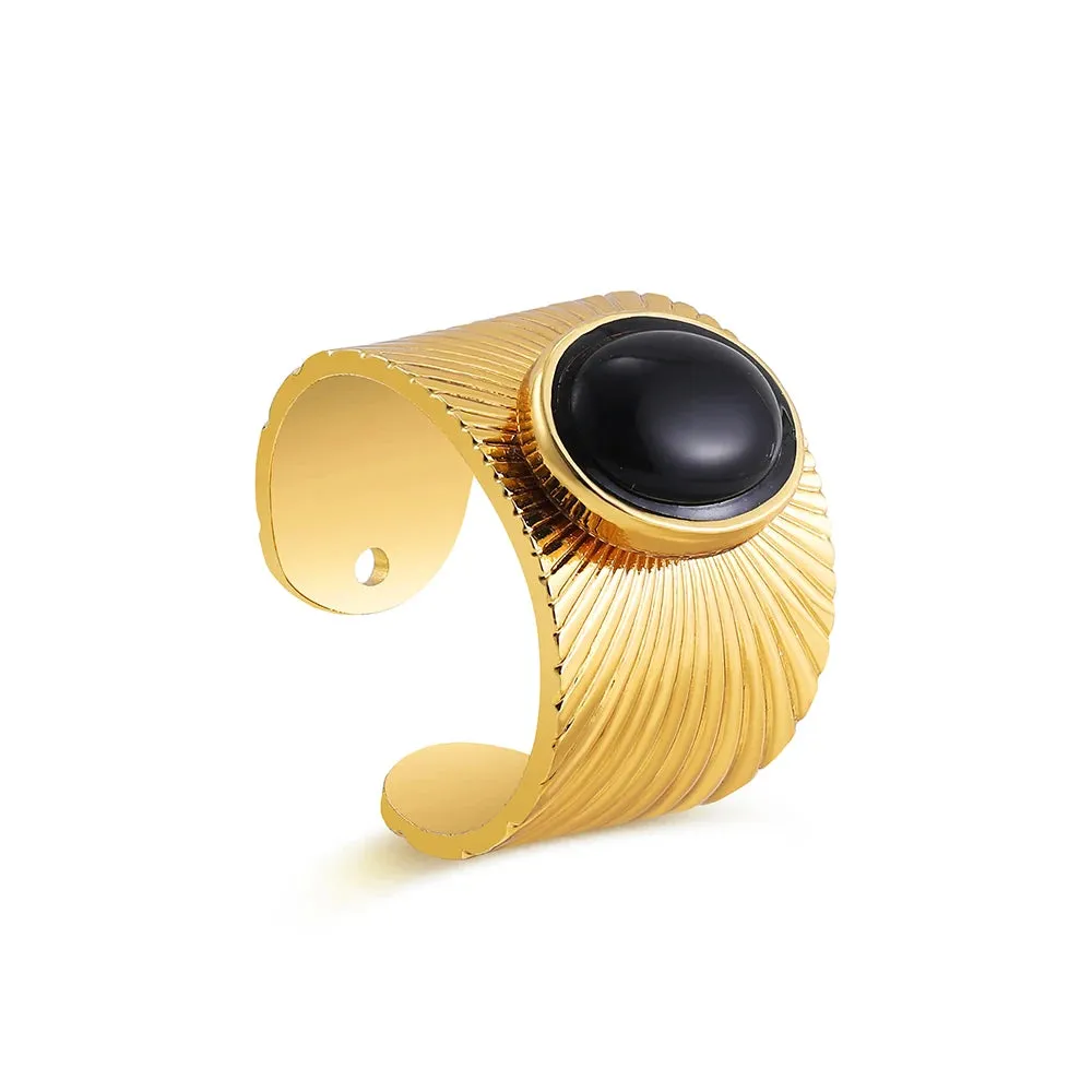 Creative Gold Plated Stainless Steel Rings