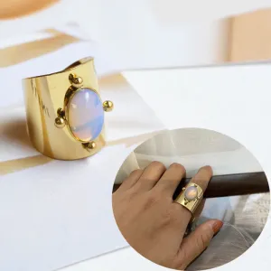 Creative Gold Plated Stainless Steel Rings