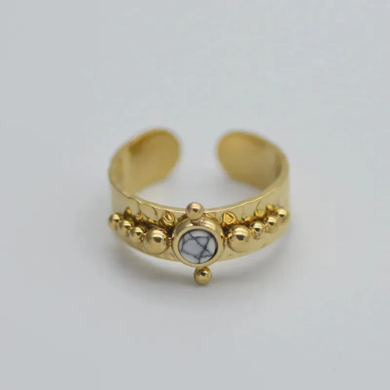 Creative Gold Plated Stainless Steel Rings