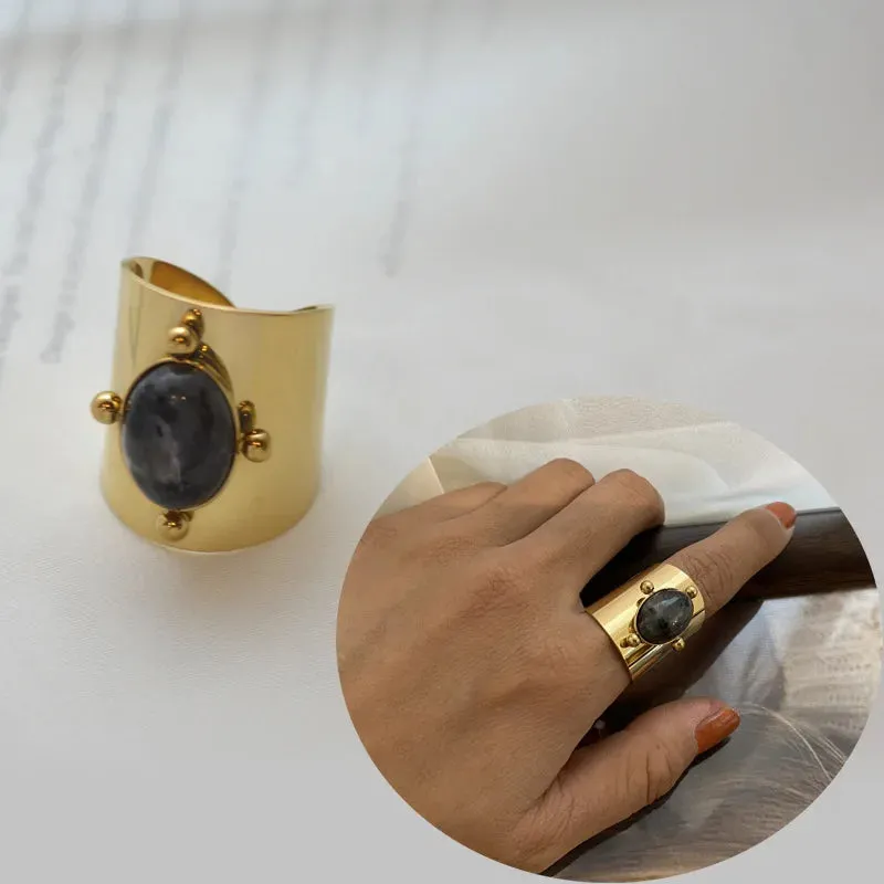 Creative Gold Plated Stainless Steel Rings