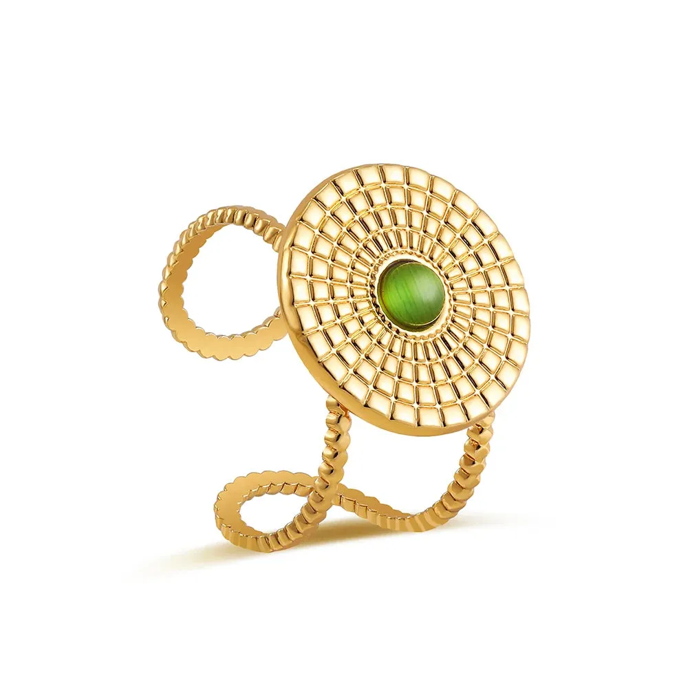 Creative Gold Plated Stainless Steel Rings