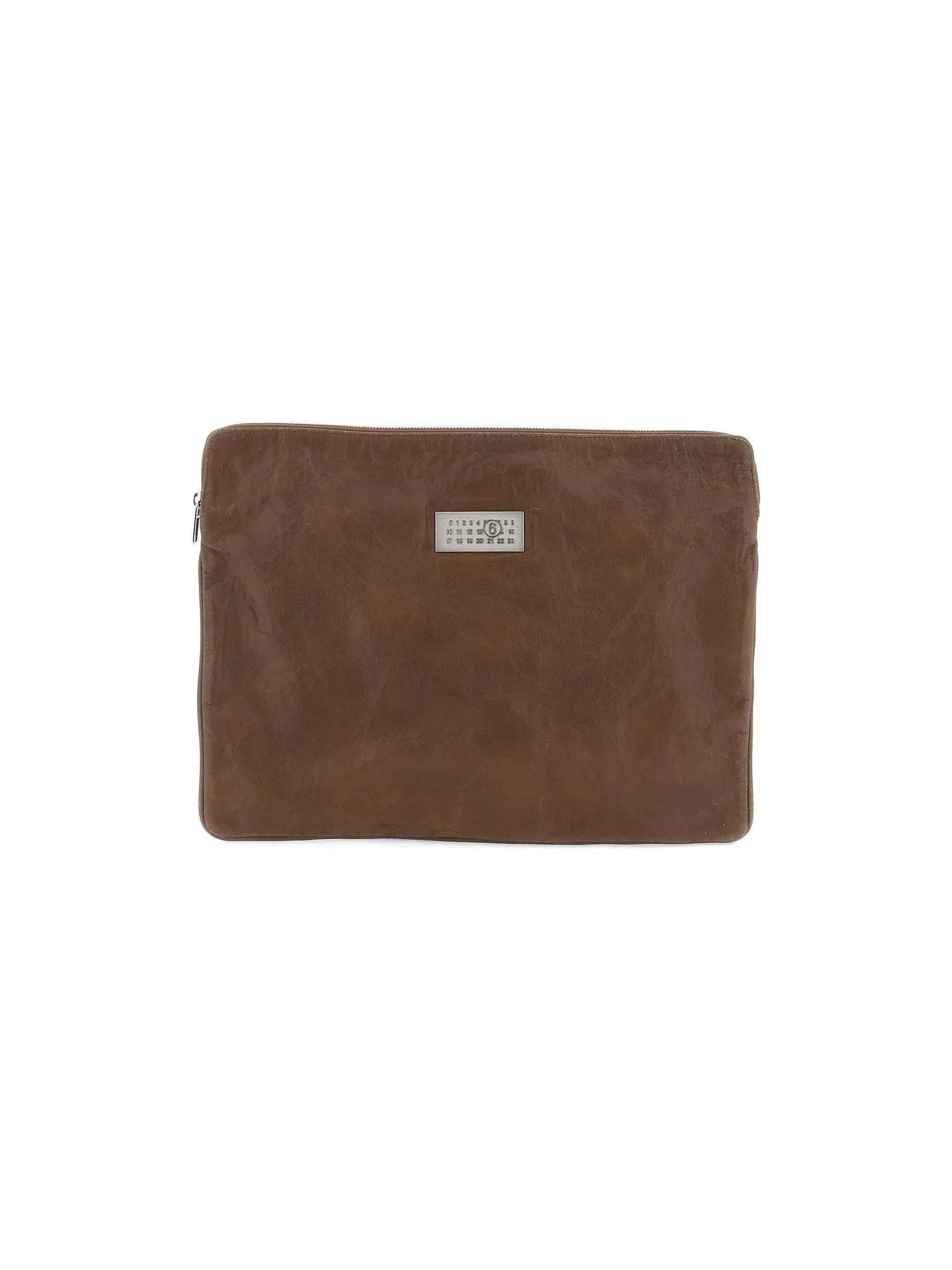 Crinkled Leather Document Holder