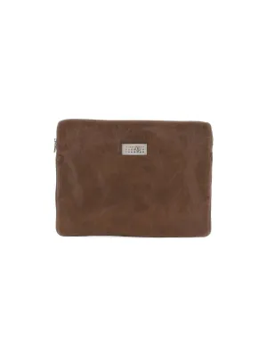Crinkled Leather Document Holder