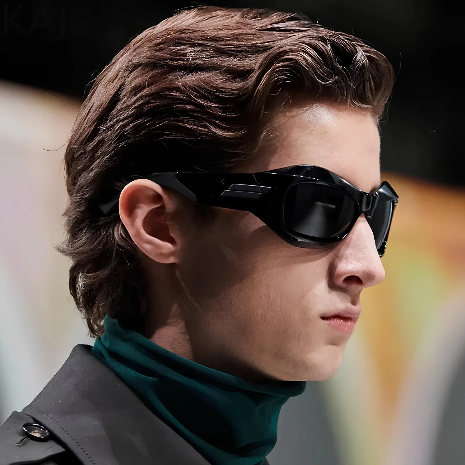 Cyber Y2K Punk Steampunk Sunglasses  UV400 Square Sports Shades for Women & Men
