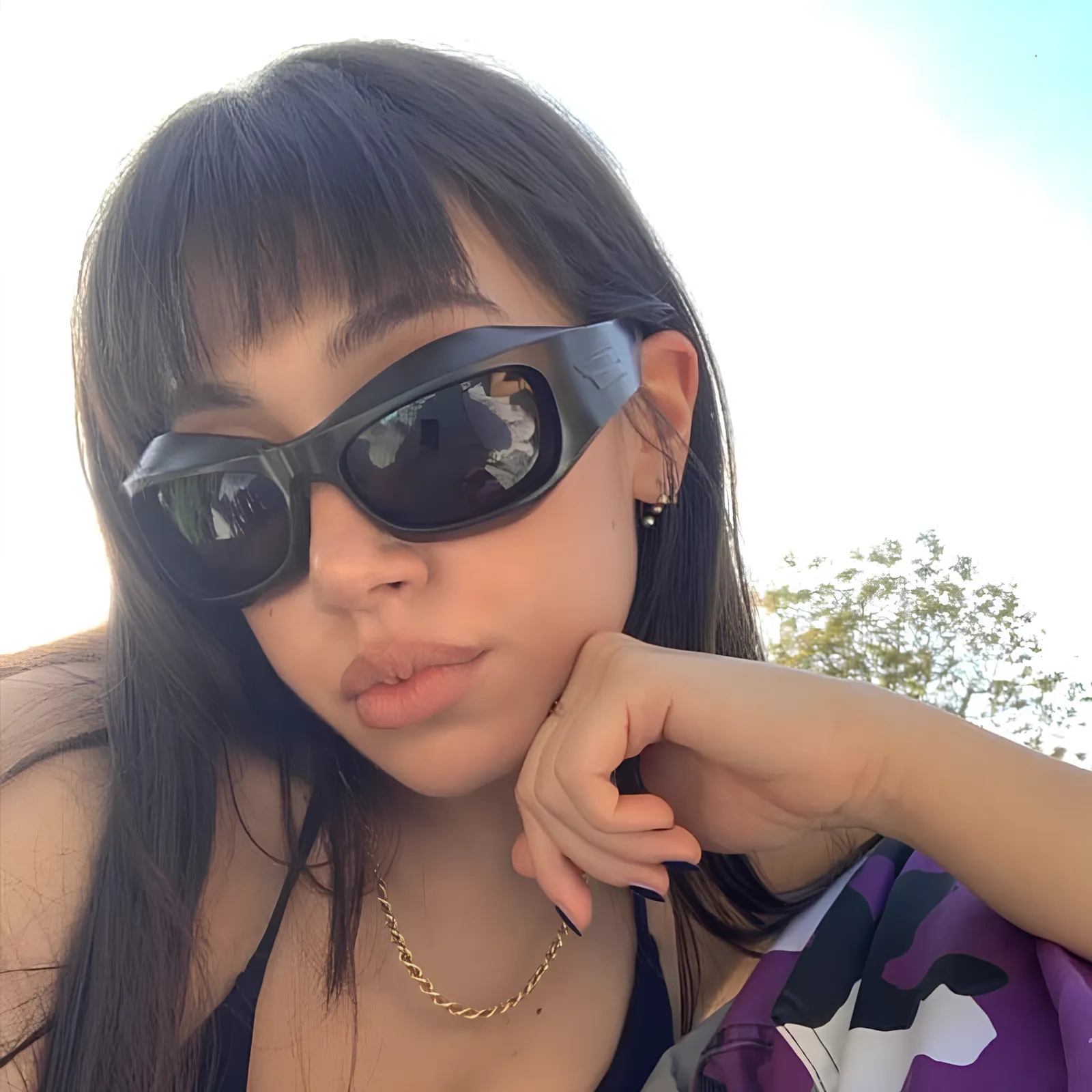 Cyber Y2K Punk Steampunk Sunglasses  UV400 Square Sports Shades for Women & Men