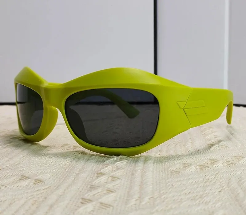 Cyber Y2K Punk Steampunk Sunglasses  UV400 Square Sports Shades for Women & Men