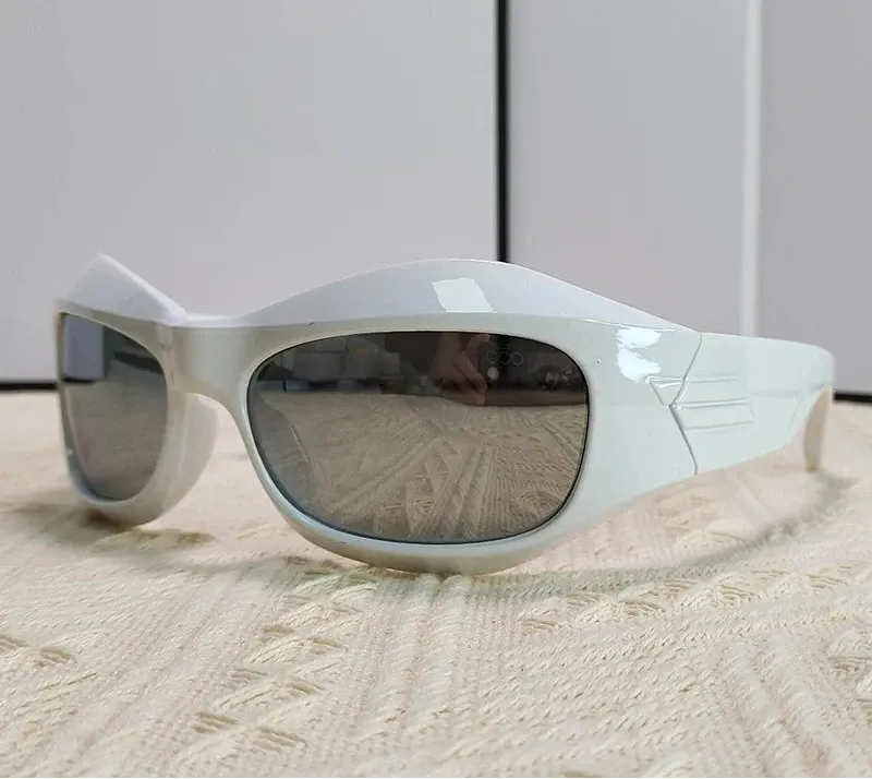 Cyber Y2K Punk Steampunk Sunglasses  UV400 Square Sports Shades for Women & Men