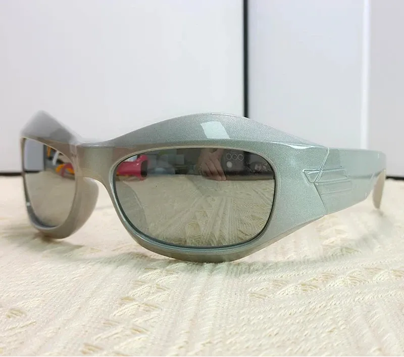Cyber Y2K Punk Steampunk Sunglasses  UV400 Square Sports Shades for Women & Men