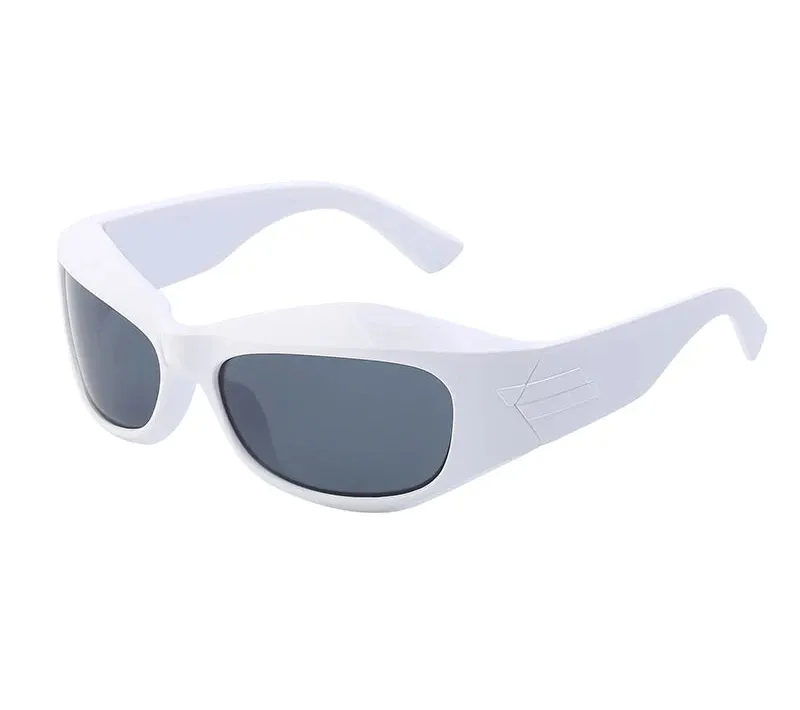Cyber Y2K Punk Steampunk Sunglasses  UV400 Square Sports Shades for Women & Men