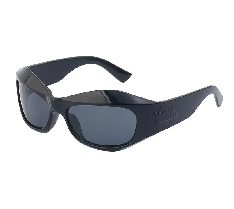 Cyber Y2K Punk Steampunk Sunglasses  UV400 Square Sports Shades for Women & Men