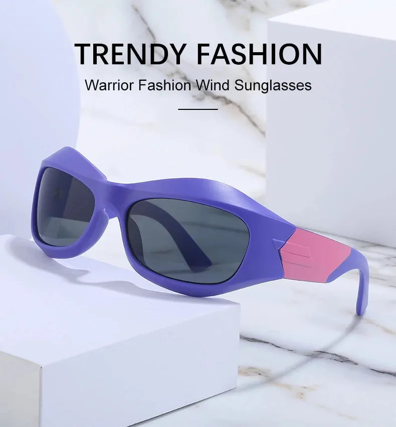 Cyber Y2K Punk Steampunk Sunglasses  UV400 Square Sports Shades for Women & Men