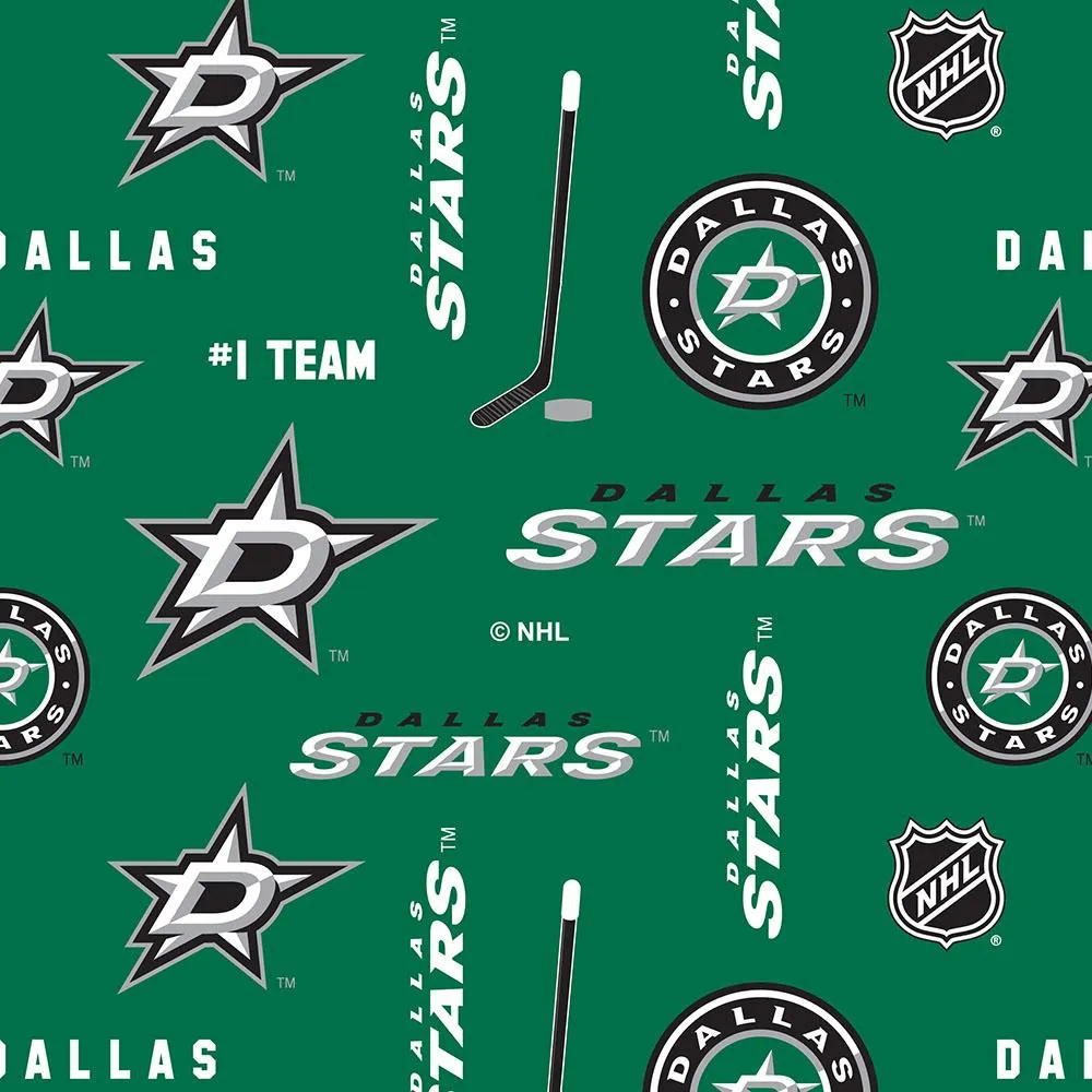 Dallas Stars - NHL Fleece Print - Logo
