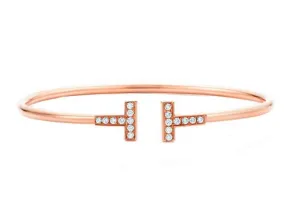 Dazzle Diva Bangle - Rose Gold