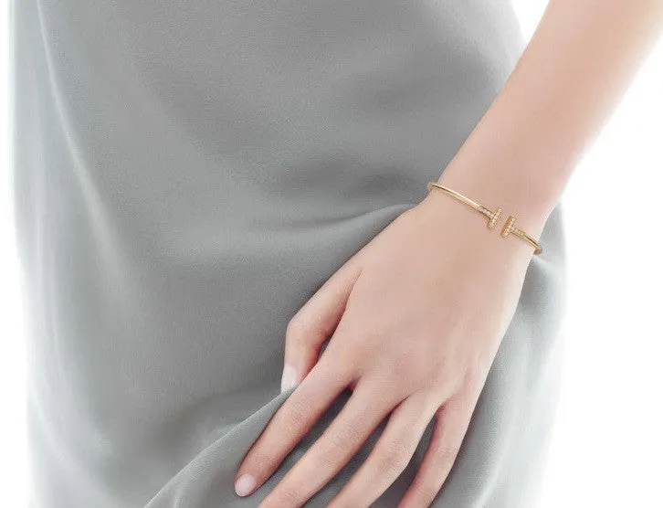 Dazzle Diva Bangle - Rose Gold