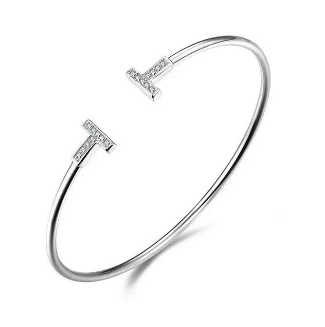 Dazzle Diva Bangle - Rose Gold