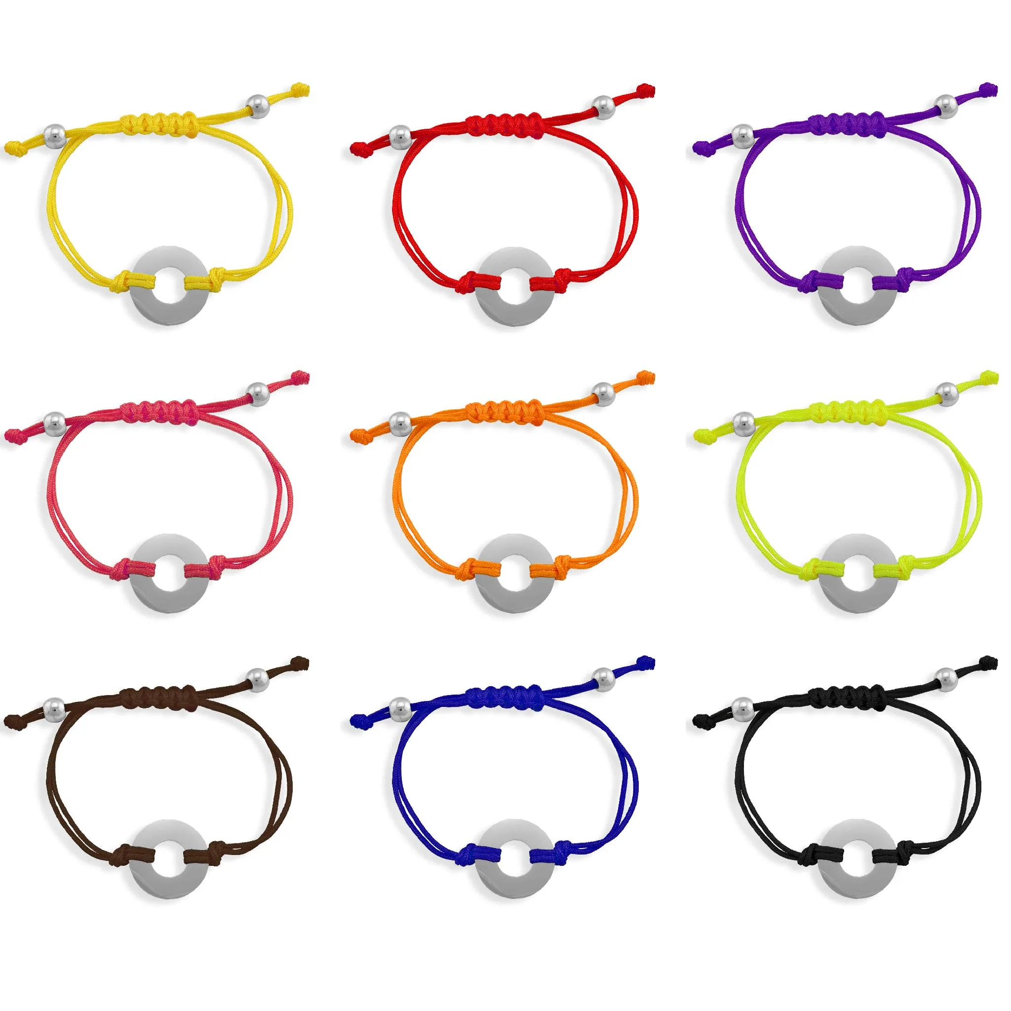 Engravable Washer Friendship Bracelet / WB0001