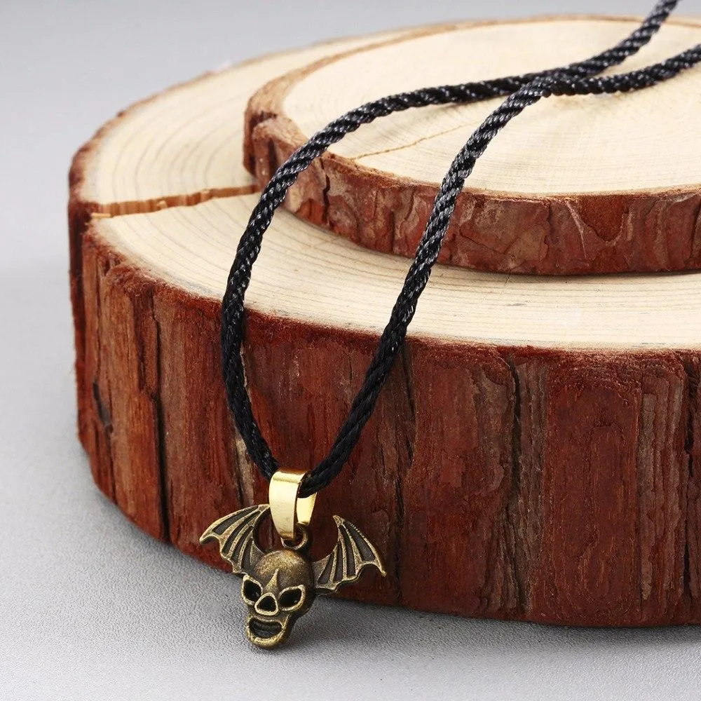 Evil Demon Wings Raven Skull Necklace - Upto 50% Discount For Halloween