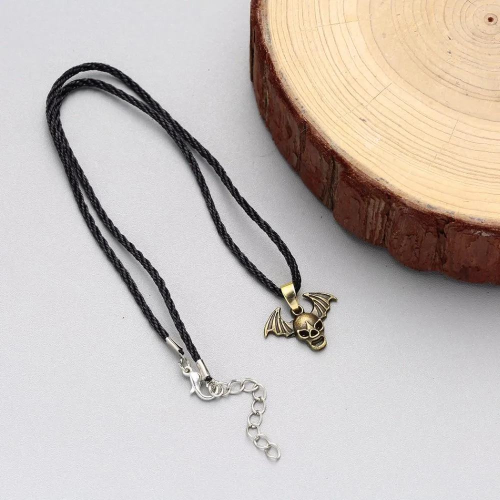 Evil Demon Wings Raven Skull Necklace - Upto 50% Discount For Halloween