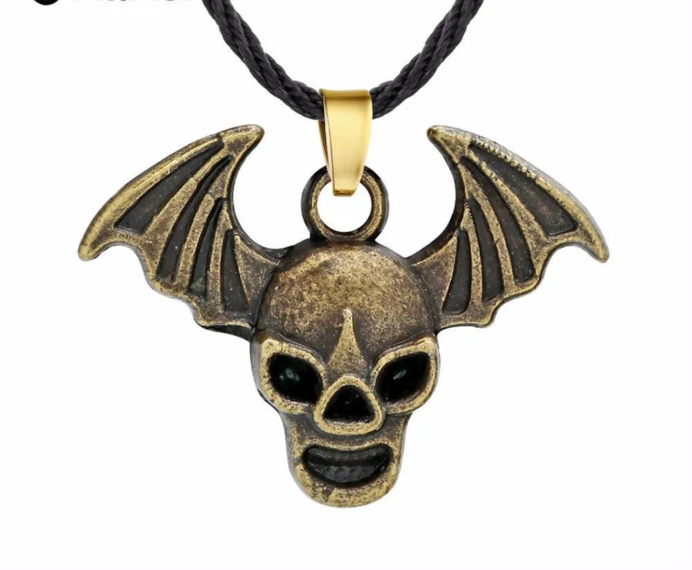 Evil Demon Wings Raven Skull Necklace - Upto 50% Discount For Halloween