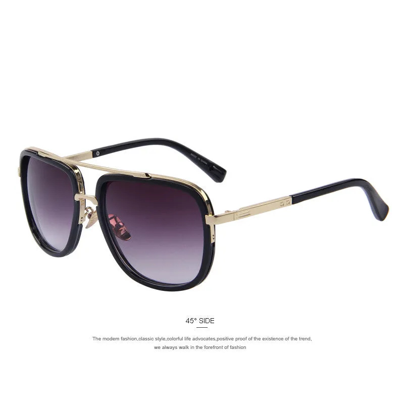 Fashion Men Sunglasses Classic Women Brand Designer Metal Square Sun glasses