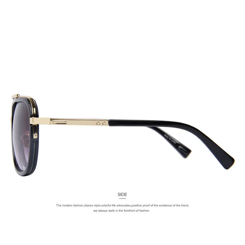 Fashion Men Sunglasses Classic Women Brand Designer Metal Square Sun glasses