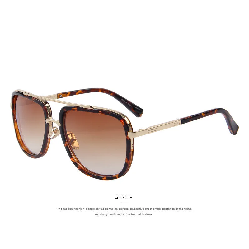 Fashion Men Sunglasses Classic Women Brand Designer Metal Square Sun glasses