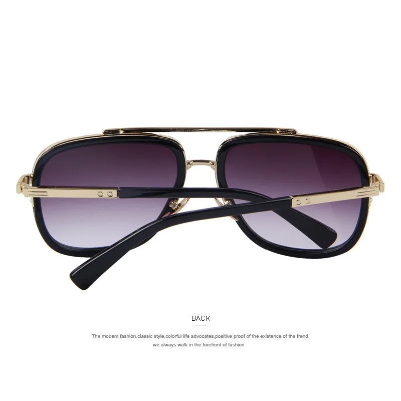 Fashion Men Sunglasses Classic Women Brand Designer Metal Square Sun glasses