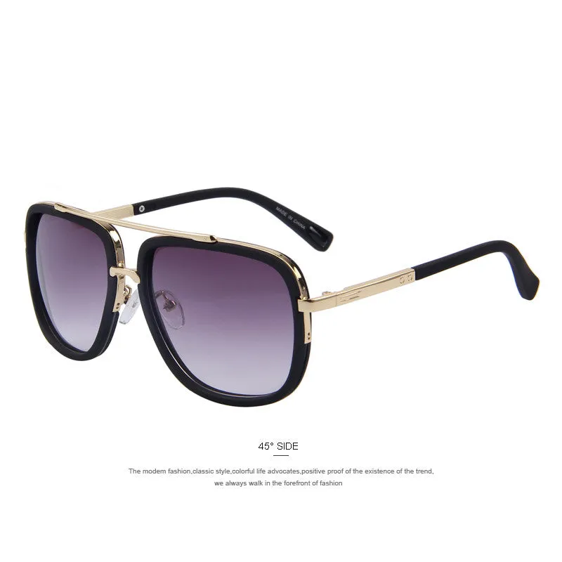 Fashion Men Sunglasses Classic Women Brand Designer Metal Square Sun glasses