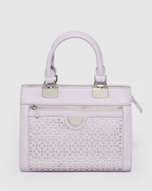 Ginger Punchout 2 Purple Tote Bag