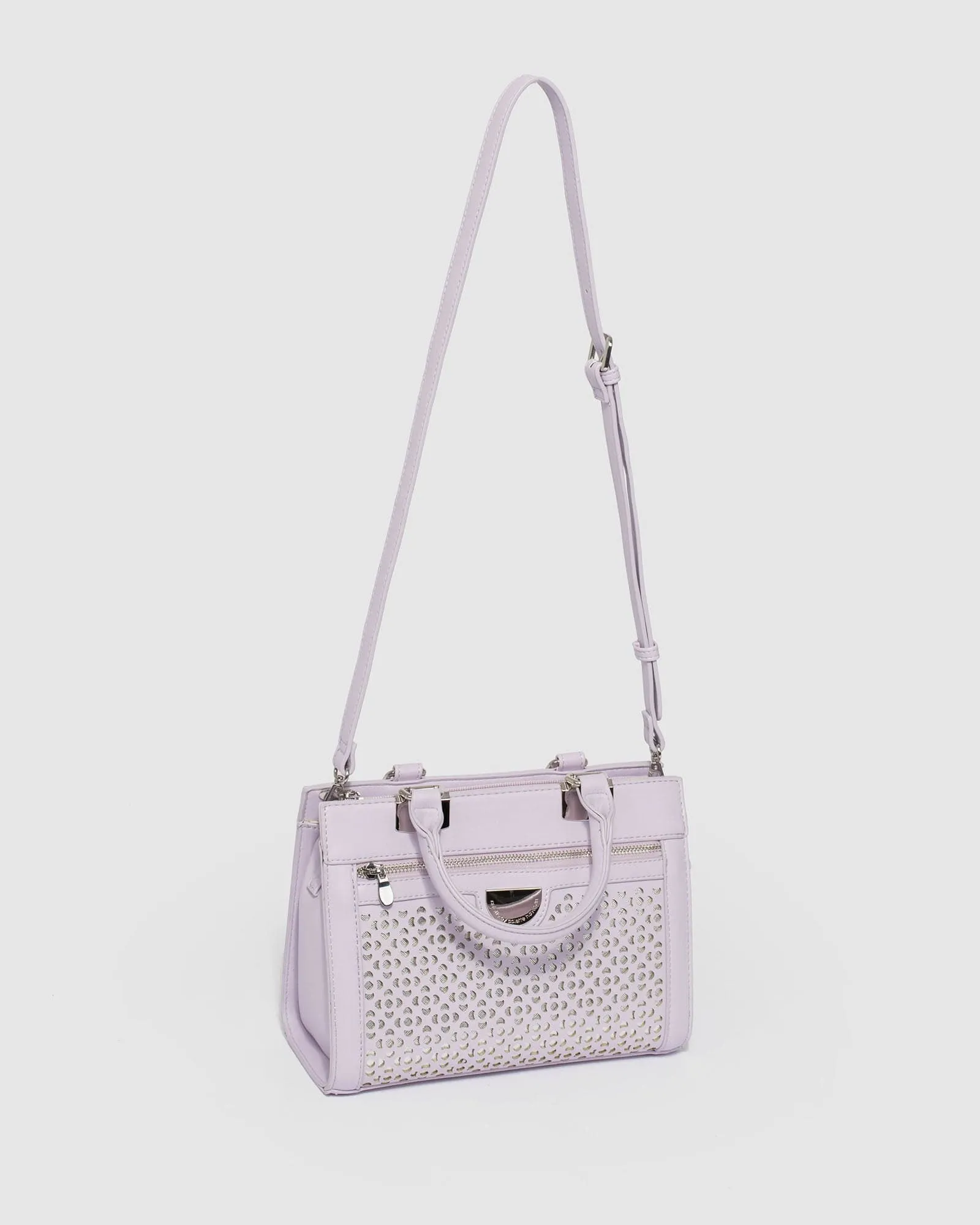 Ginger Punchout 2 Purple Tote Bag