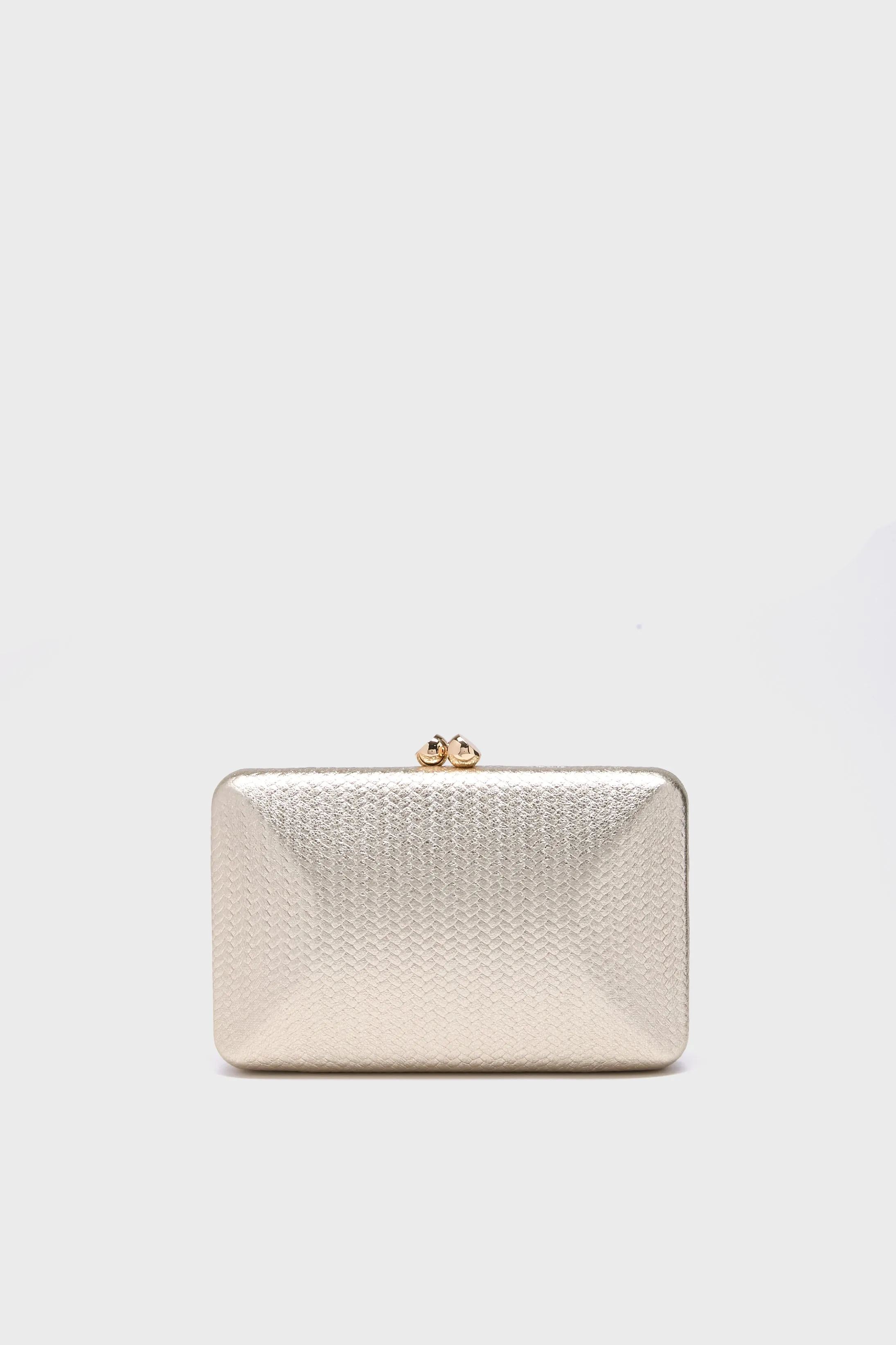 Gold Chica Metallic Textured Clutch