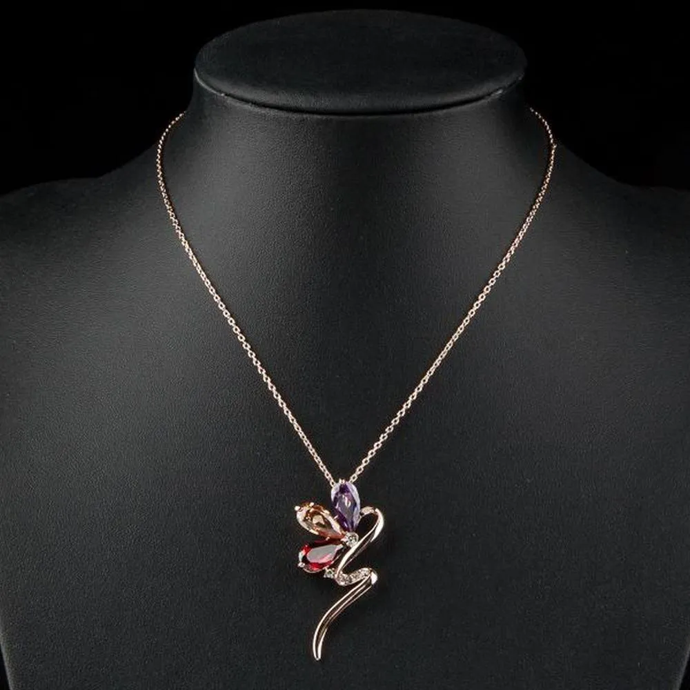 Golden Snake Pendant Necklace KPN0089