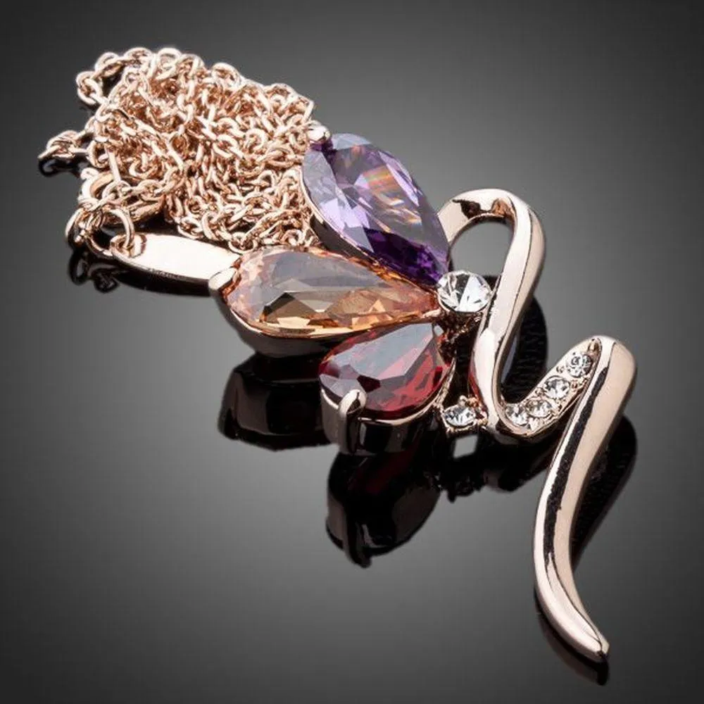 Golden Snake Pendant Necklace KPN0089