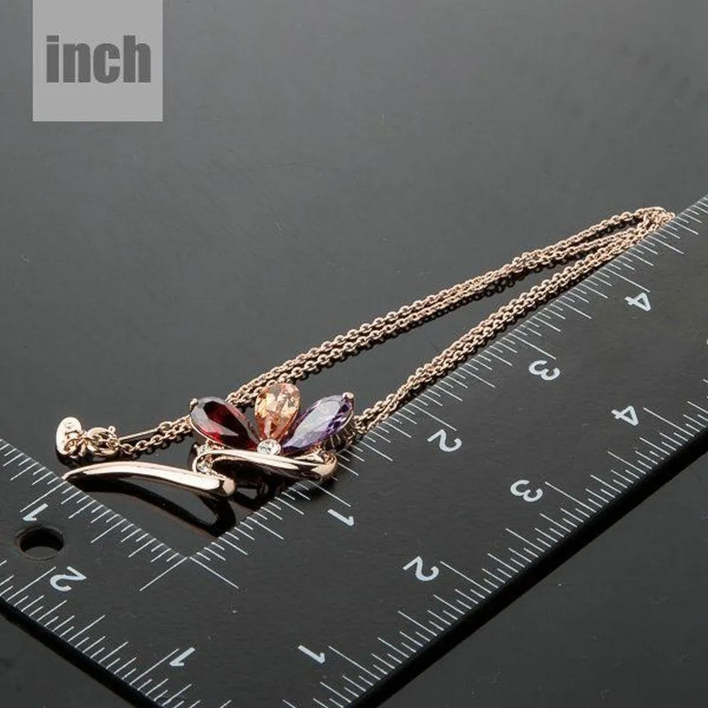 Golden Snake Pendant Necklace KPN0089