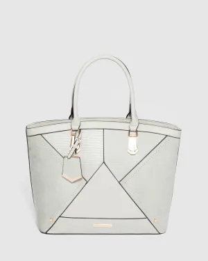 Grey Gustava Tag Tote Bag