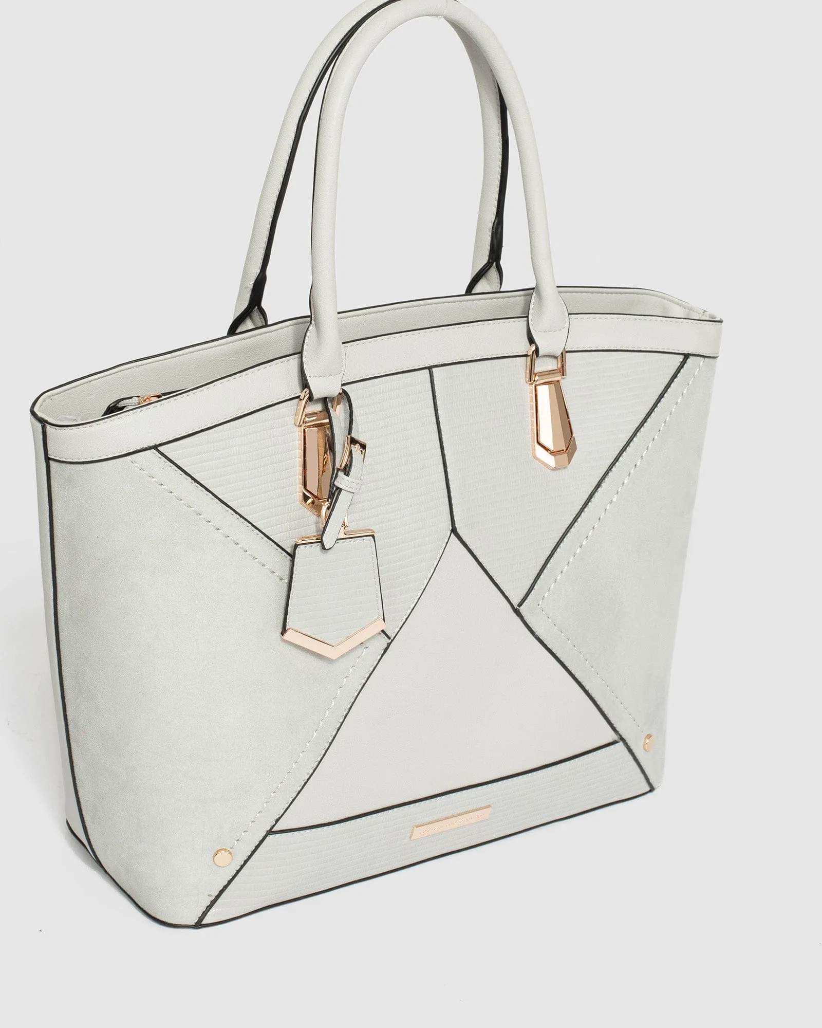 Grey Gustava Tag Tote Bag