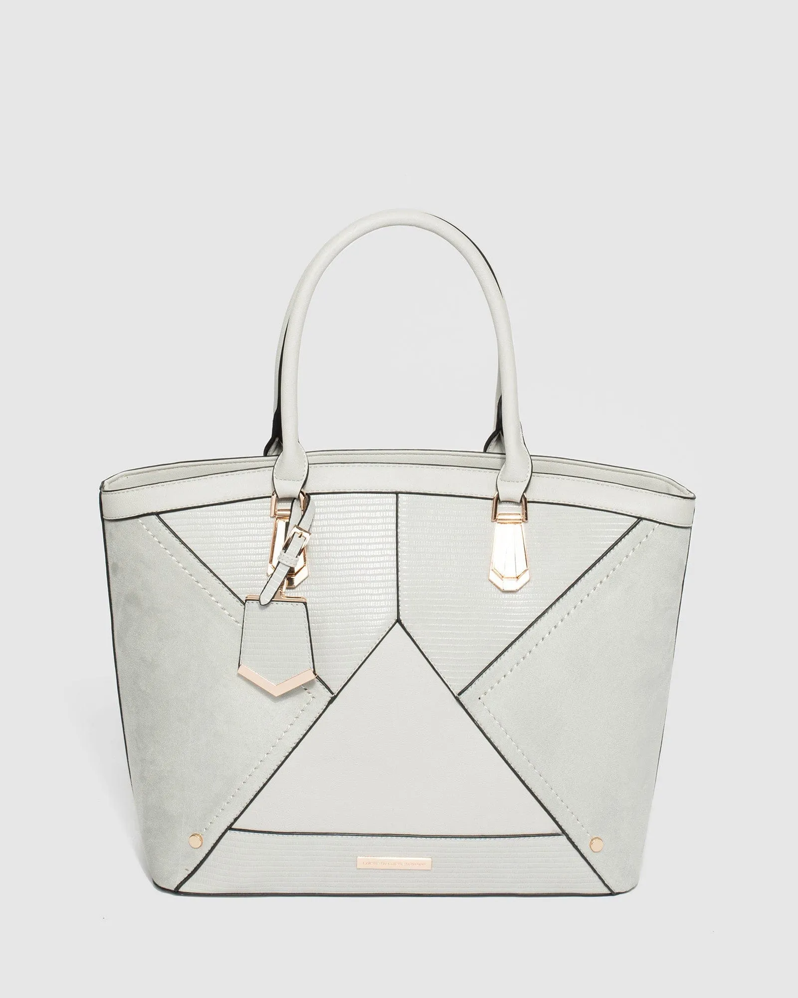 Grey Gustava Tag Tote Bag