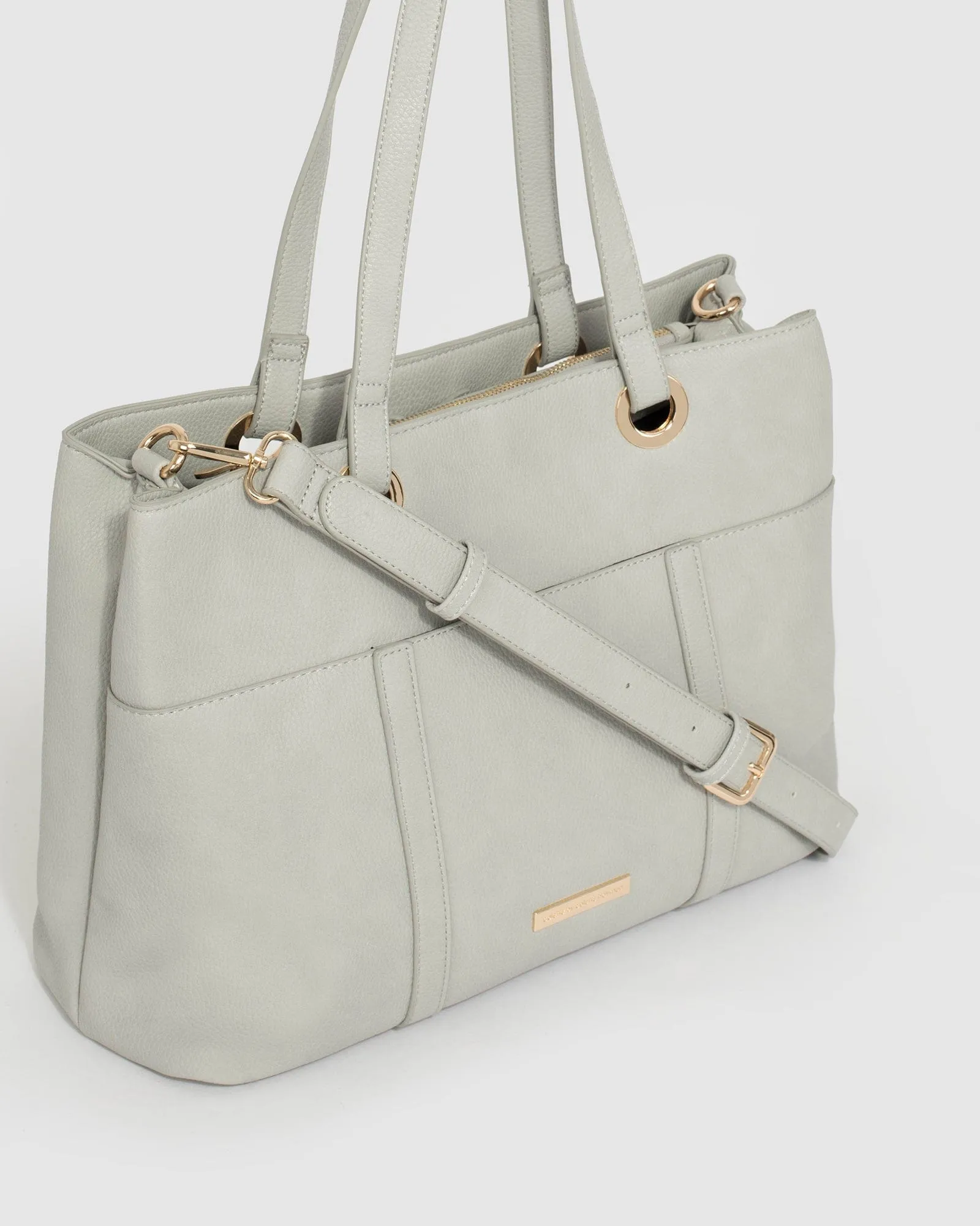 Grey Shanice Large Tote Bag