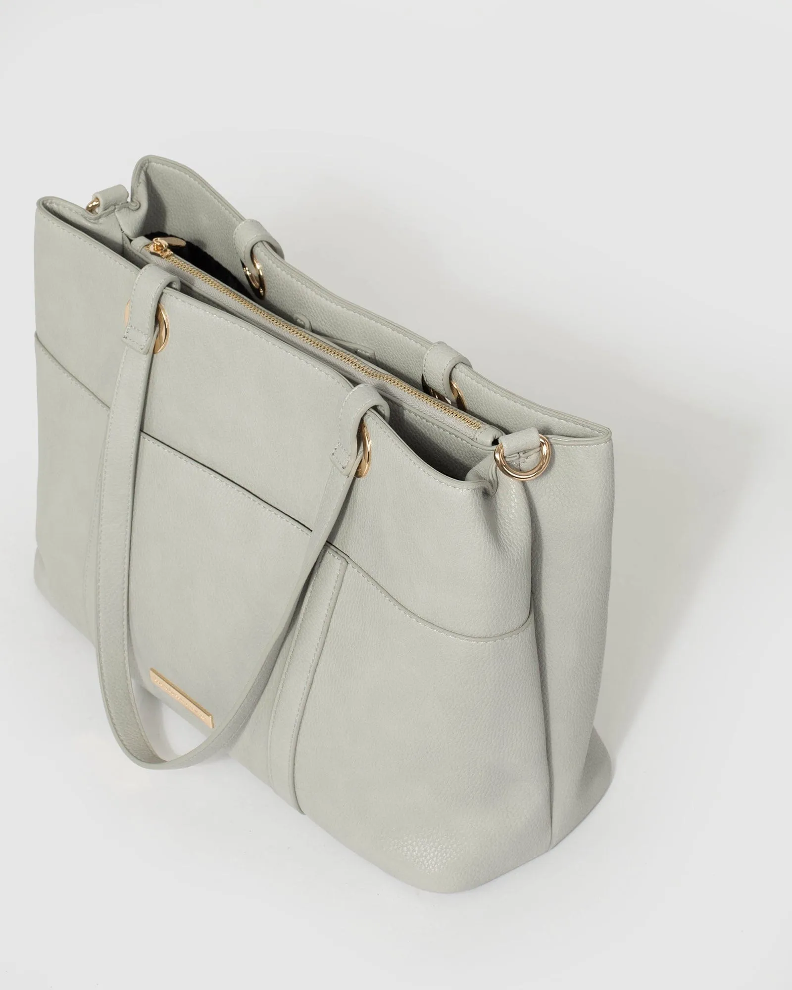 Grey Shanice Large Tote Bag