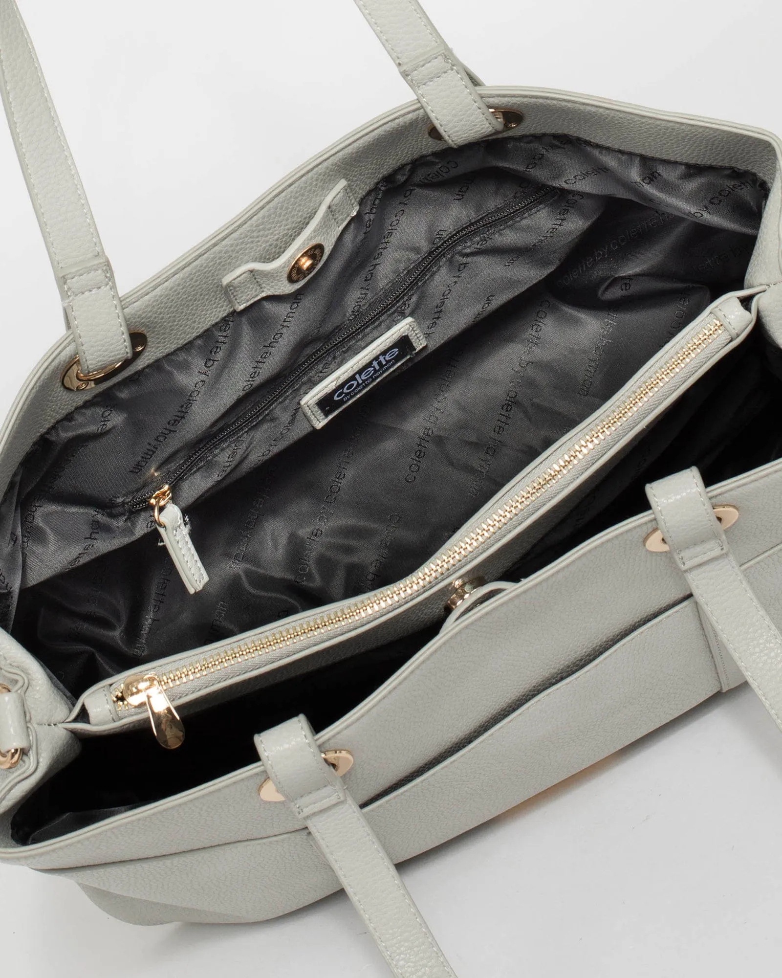 Grey Shanice Large Tote Bag