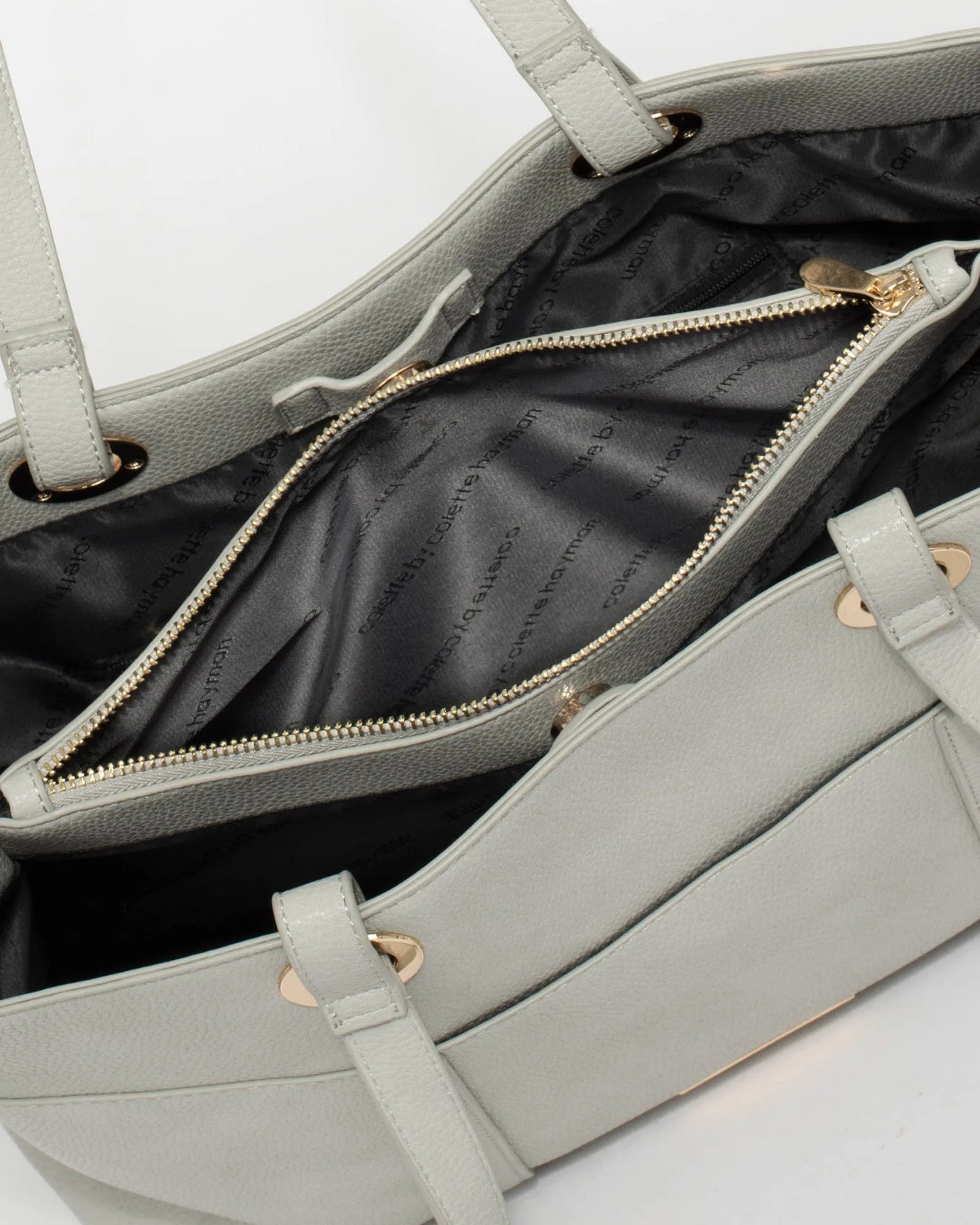 Grey Shanice Large Tote Bag