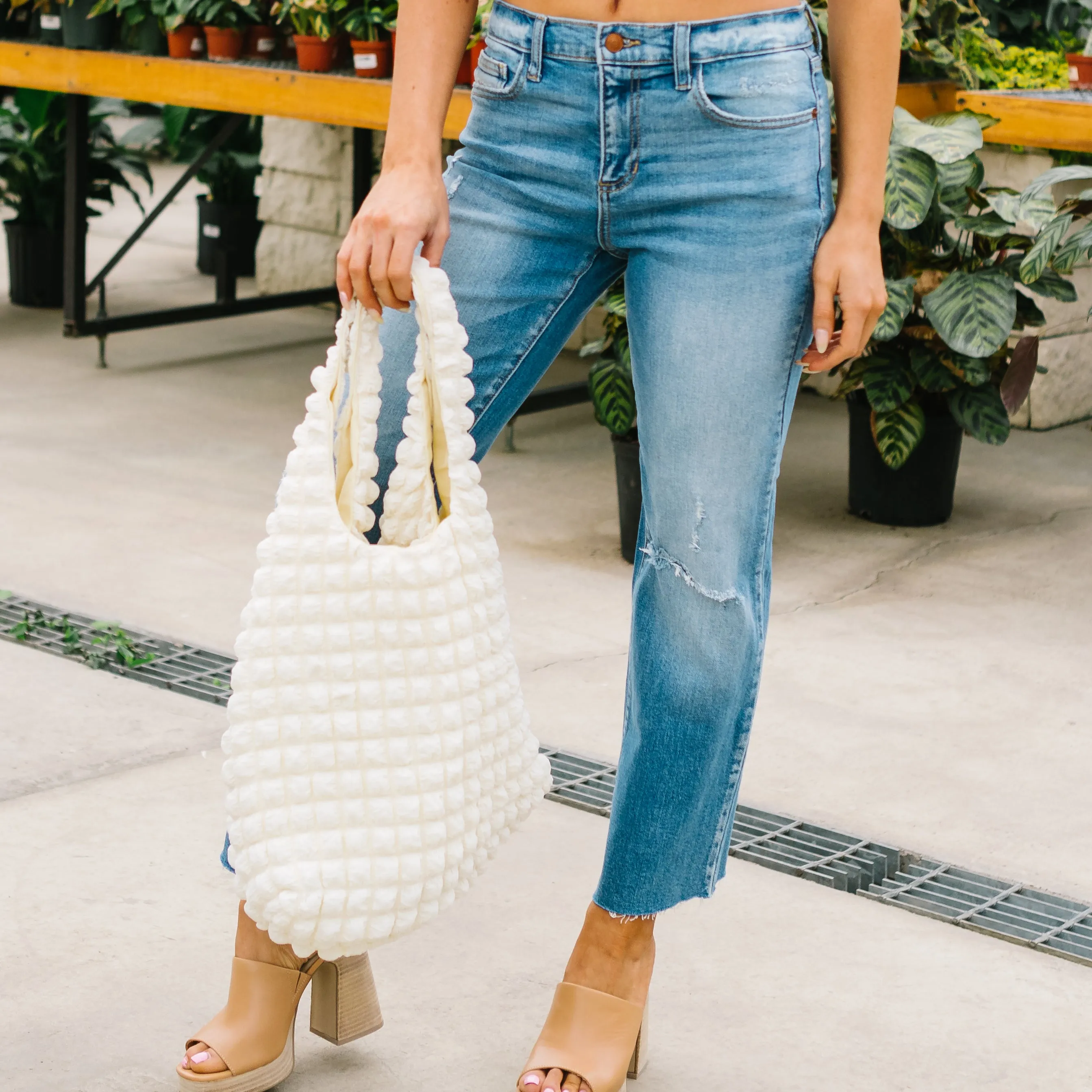 Gwyneth Puff Textured Handbag