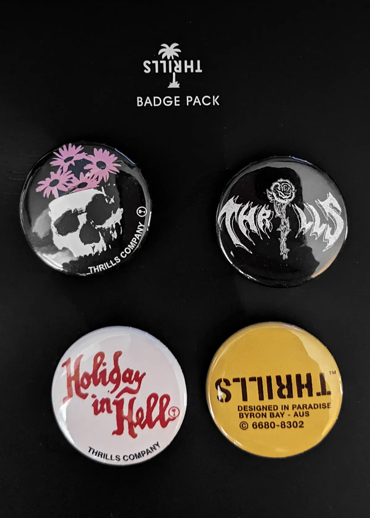 Holiday in Hell Badge Pin Pack