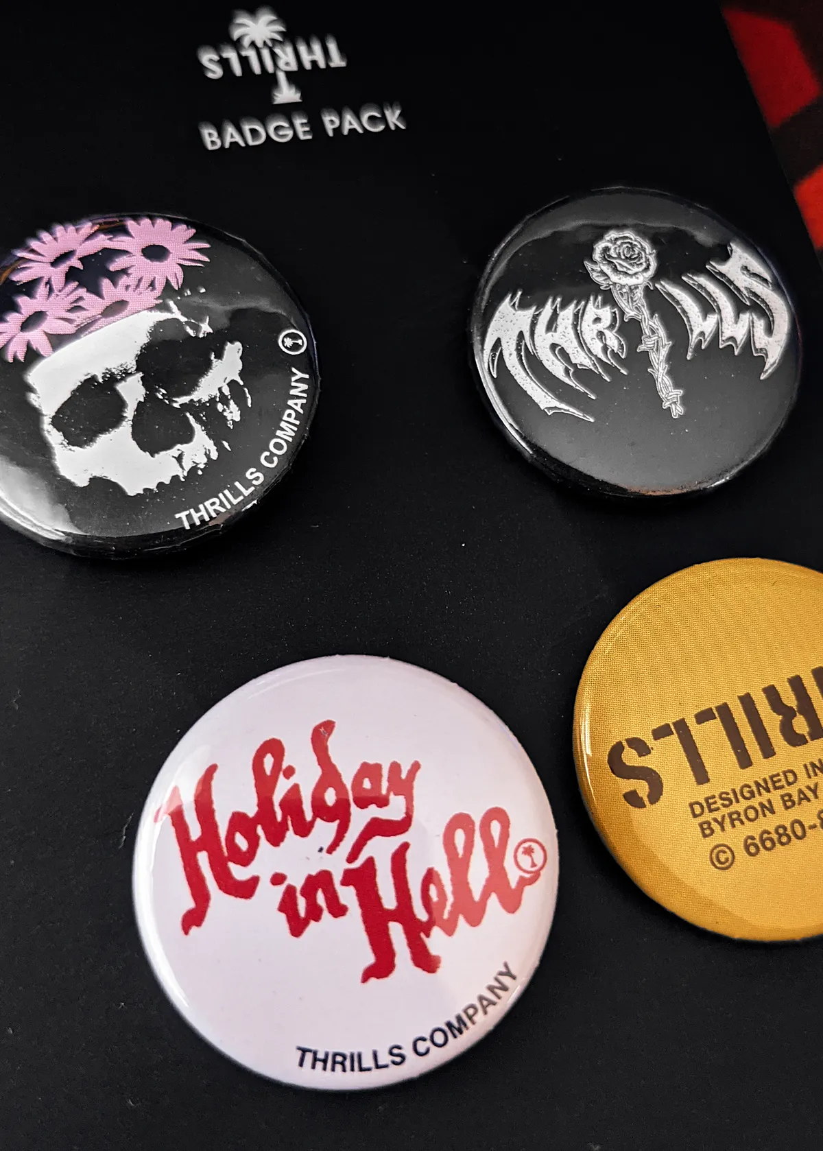 Holiday in Hell Badge Pin Pack