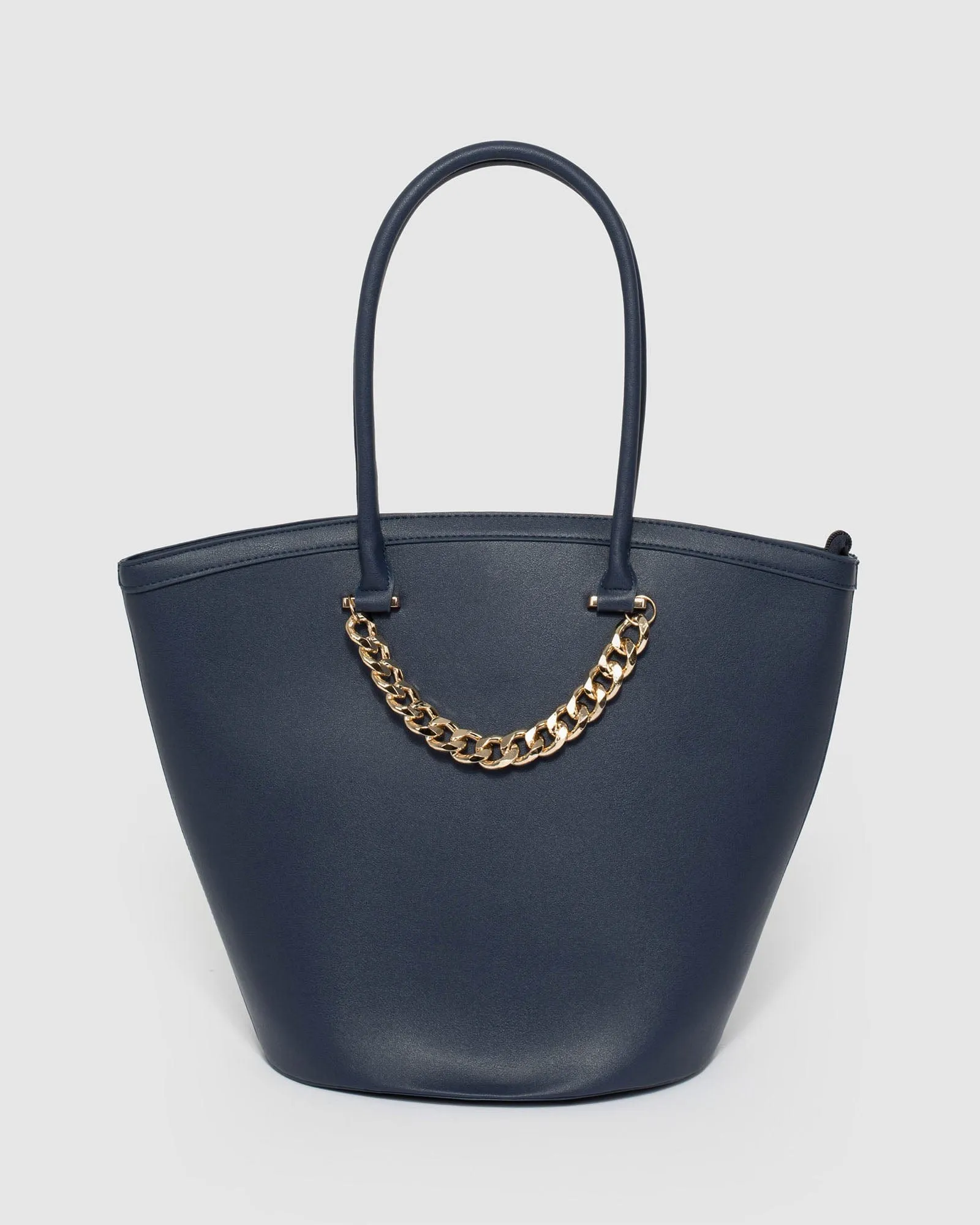 Hong Chain Navy Tote Bag